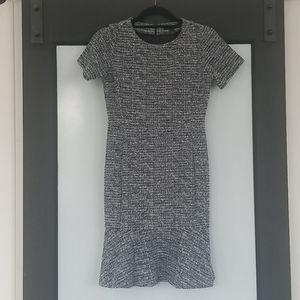 Banana Republic Tweed Dress with Flounce Hem